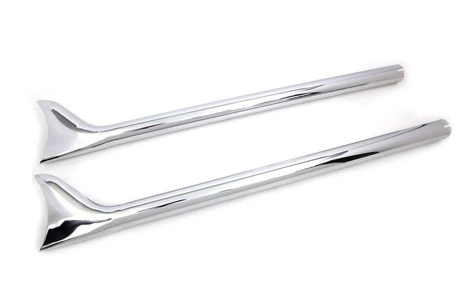 36 inch Straight Fishtail Extension Set Chrome