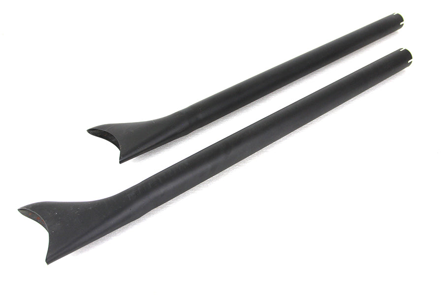 36 inch Straight Fishtail Exhaust Extension Set Black