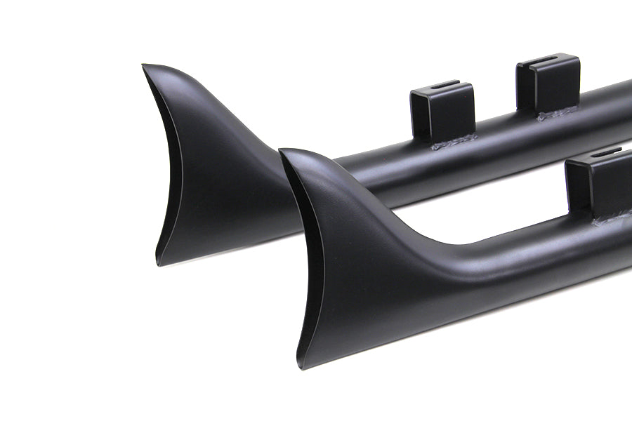 M8 33 inch Straight Fishtail Exhaust Extension Set Black