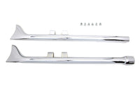 Thumbnail for M8 36 inch Straight Fishtail Exhaust Extension Set Chrome
