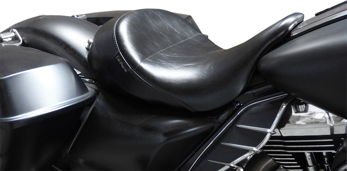 LE PERA Aviator Up Front Solo Seat - Smooth - Black - FL '08-'22 LKU-017