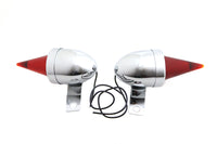 Thumbnail for Torpedo Bullet Lamp Set Chrome with Brackets