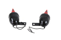 Thumbnail for Torpedo Bullet Lamp Set Black with Brackets
