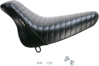 Thumbnail for LE PERA Bare Bones Solo Seat - Pleated - Black - Softail '00-'07 LX-007PT