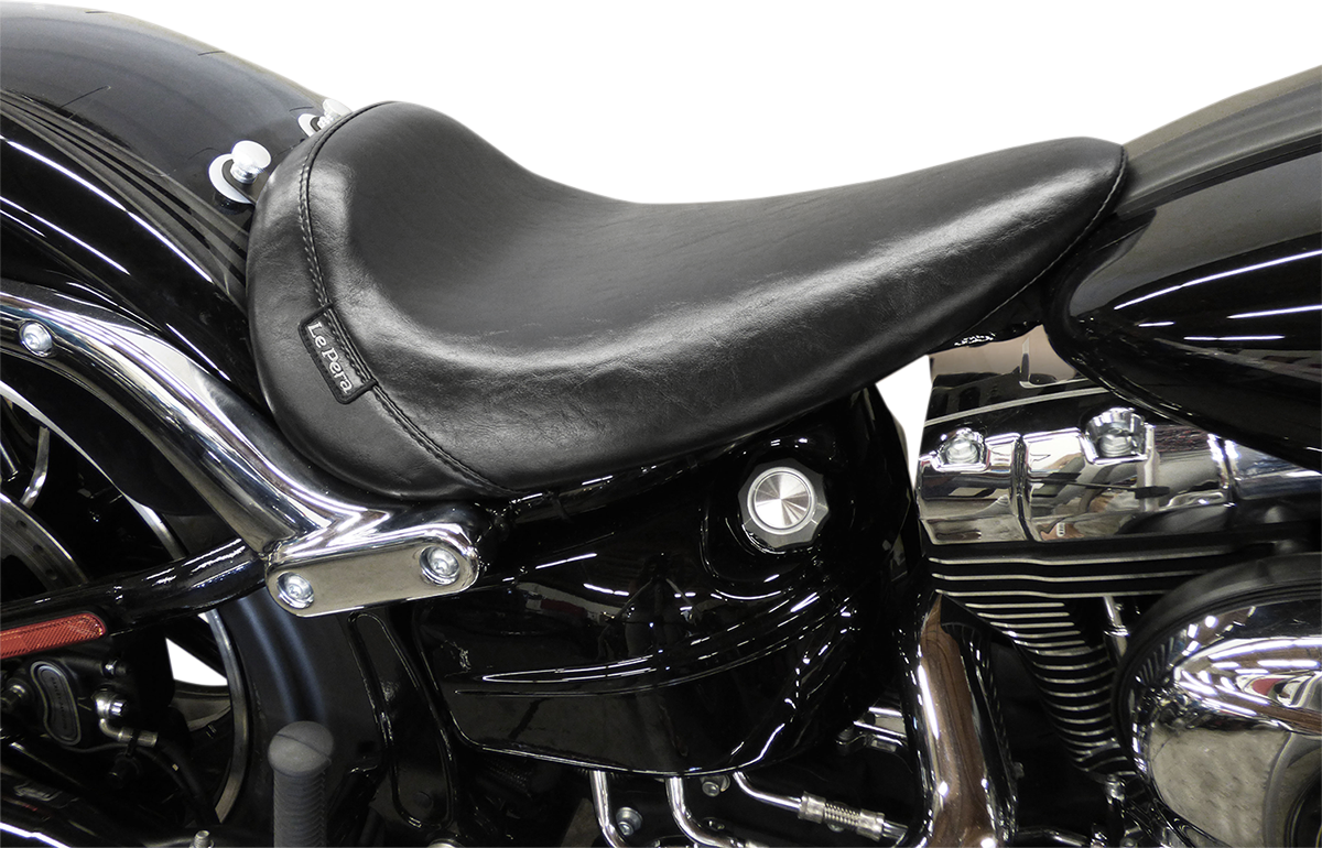 LE PERA Bare Bones Solo Seat - Smooth - Black - FXSB '13-'17 LKB-007