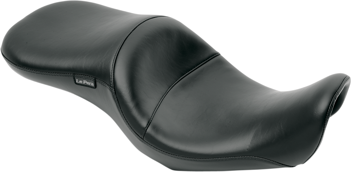LE PERA Maverick Seat - Without Backrest - Smooth - Black - FLD/FXD '06-'17 LK-970S