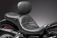 Thumbnail for LE PERA Maverick Seat - With Backrest - Stitched - Black - FLD/FXD '06-'17 LK-970BR