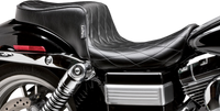Thumbnail for LE PERA Cherokee Seat - Diamond Pleated - Black - FXDWG '96-'03 LN-023DM