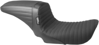 Thumbnail for LE PERA Kickflip Seat - Pleated w/ Gripp Tape - Black - FXD '06-'17 LK-591PTGP