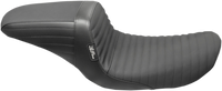 Thumbnail for LE PERA Kickflip Seat - Pleated w/ Gripp Tape - Black - FXD '96-'03 LN-591PTGP