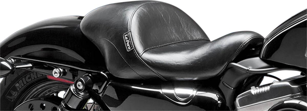 LE PERA Aviator Up Front Solo Seat - Smooth - Black - XL '04-'22 LFU-316