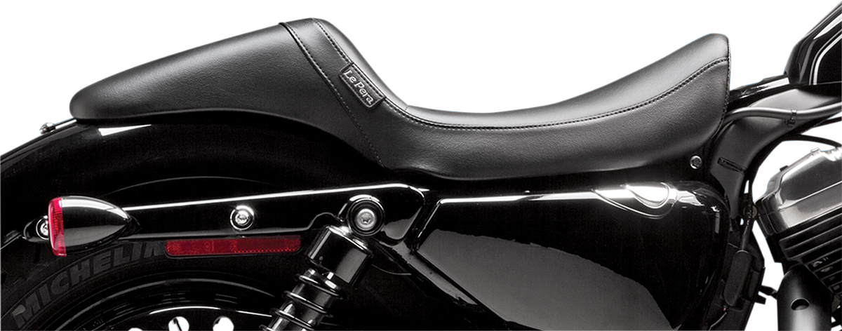 LE PERA Daytona Sport Daddy Long Legs Seat - Smooth - Black - XL '04-'22 LF-542DLS