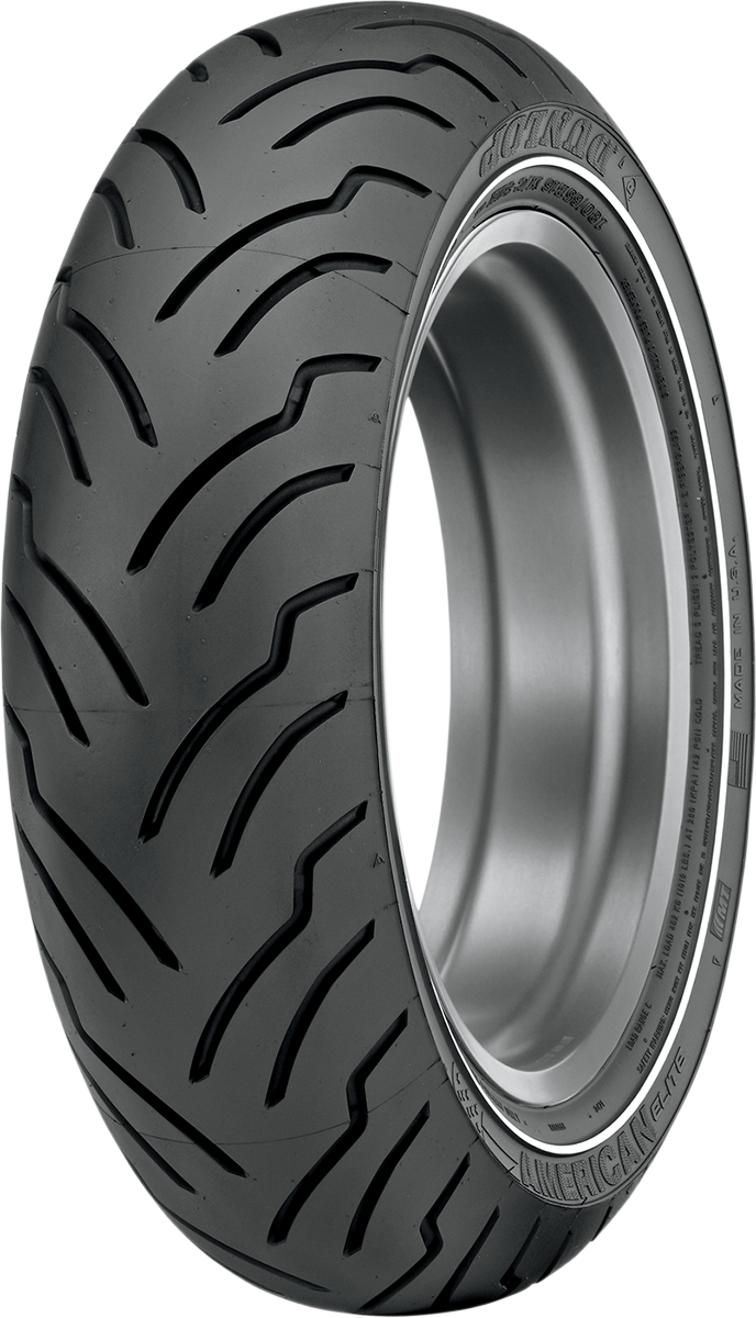 DUNLOP Tire - American Elite - Rear - MU85B16 - Narrow Whitewall - 77H 45131597