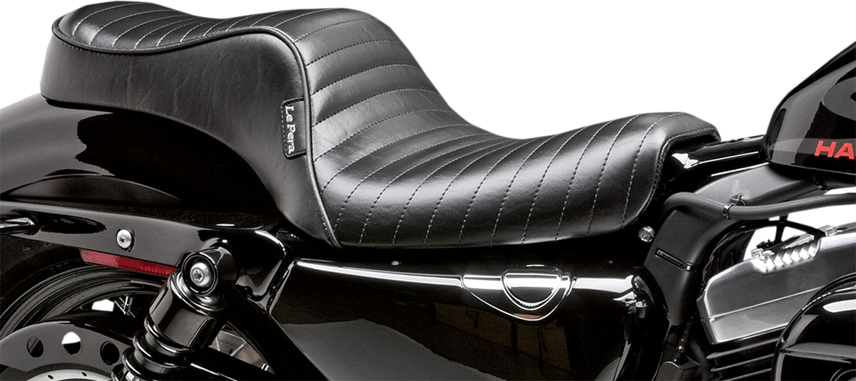 LE PERA Cherokee Seat - Pleated - Black - XL '04-'22 LK-026PT