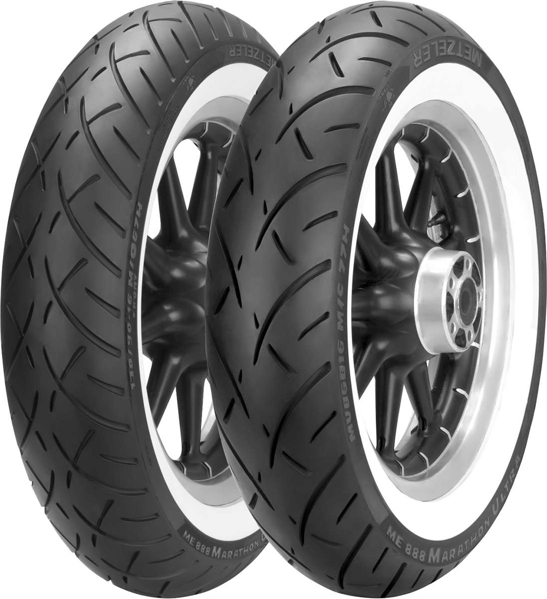 METZELER Tire - ME 888 Marathon* Ultra - Rear - 170/80-15 - Wide Whitewall - 77H 2407900