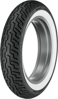 Thumbnail for DUNLOP Tire - D402 - Front - MT90-16 - Wide Whitewall - 72H 45006380