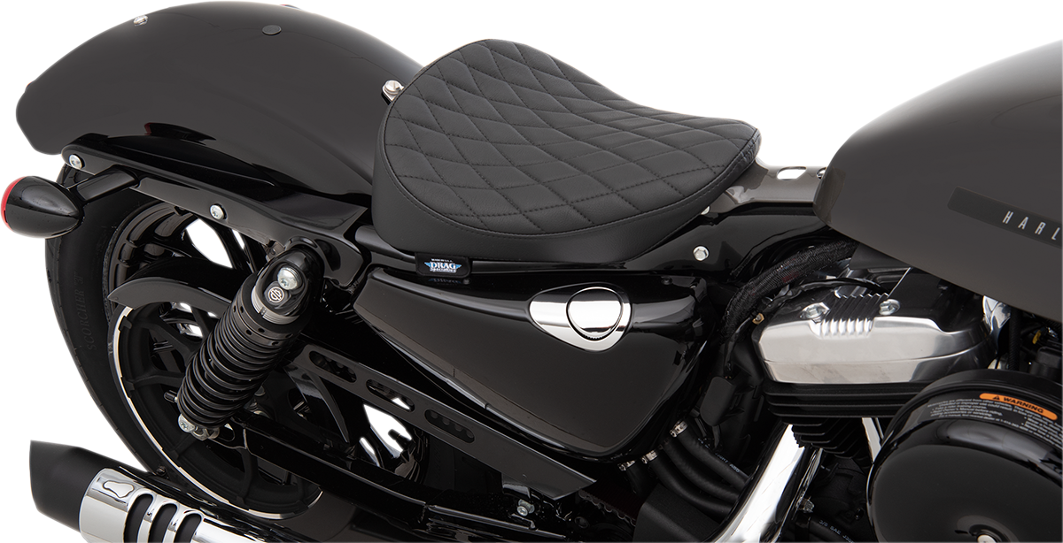 DRAG SPECIALTIES Bobber Solo Seat - Diamond Sitch - Vinyl - XL '10-'22 0804-0738