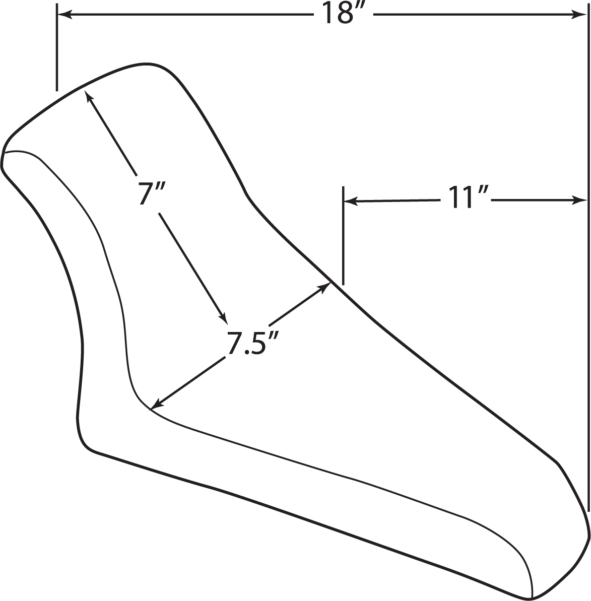 DRAG SPECIALTIES Lo Rider Solo Seat - Rigid Mount DS907540