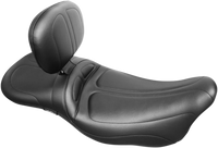 Thumbnail for LE PERA Maverick Daddy Long Legs Seat - With Backrest - Black - Stitched - FL '08-'23 LK-957DLTBR