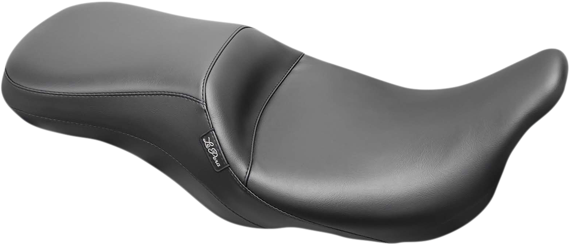 LE PERA Outcast Seat - 2-Up - Without Backrest - Smooth - Black - FL '08-'23 LK-997