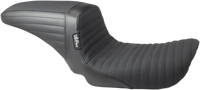 Thumbnail for LE PERA Kickflip Seat - Pleated w/ Gripp Tape - Black - FXD '04-'05 LF-591PTGP