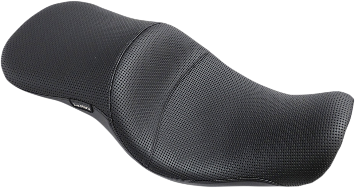 LE PERA Maverick Seat - Without Backrest - Basketweave - Black - FXD/FLD '06-'17 LK-970BW