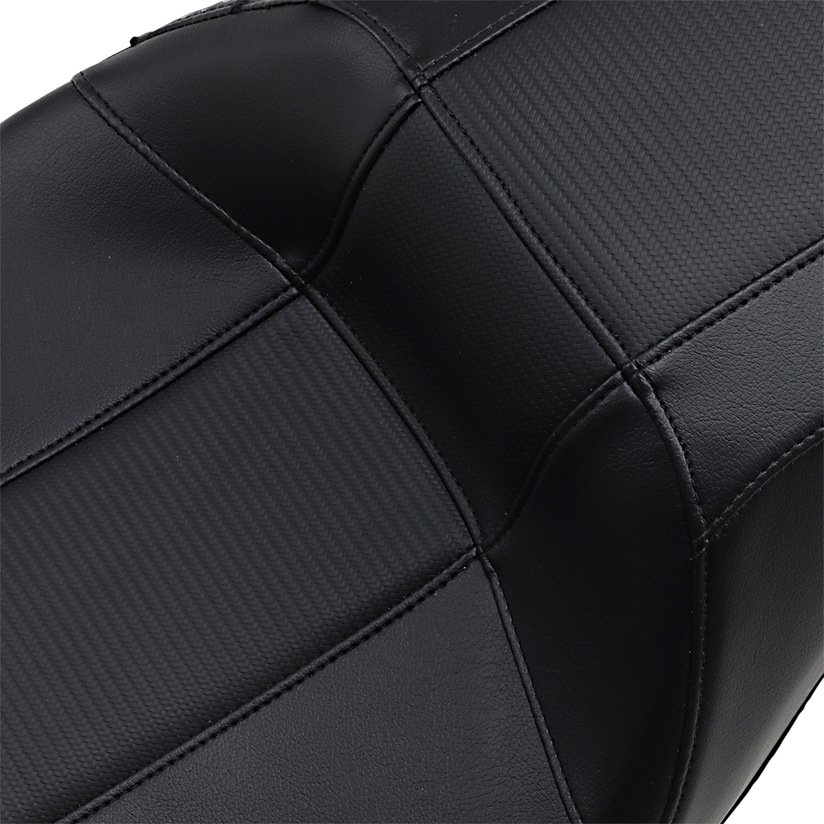 LE PERA Outcast GT-2 Seat - 2-Up - w/o Backrest - Black Carbon Fiber Inlay - FL '08-'23 LK-997GT3
