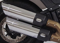 Thumbnail for `18 Up Fatbob Slip Ons Chrome W/Chrome Tips