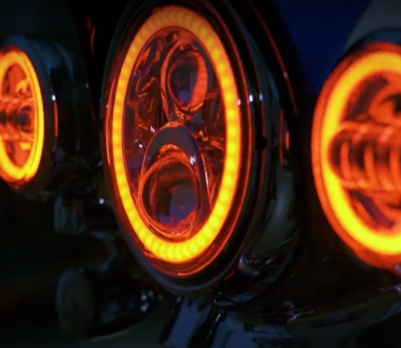 7" ProGlow Motorcycle LED Headlamp with Color Changing Halo (1994-2013)