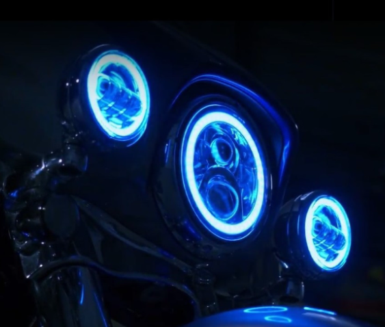7" ProGlow Motorcycle LED Headlamp with Color Changing Halo (1994-2013)