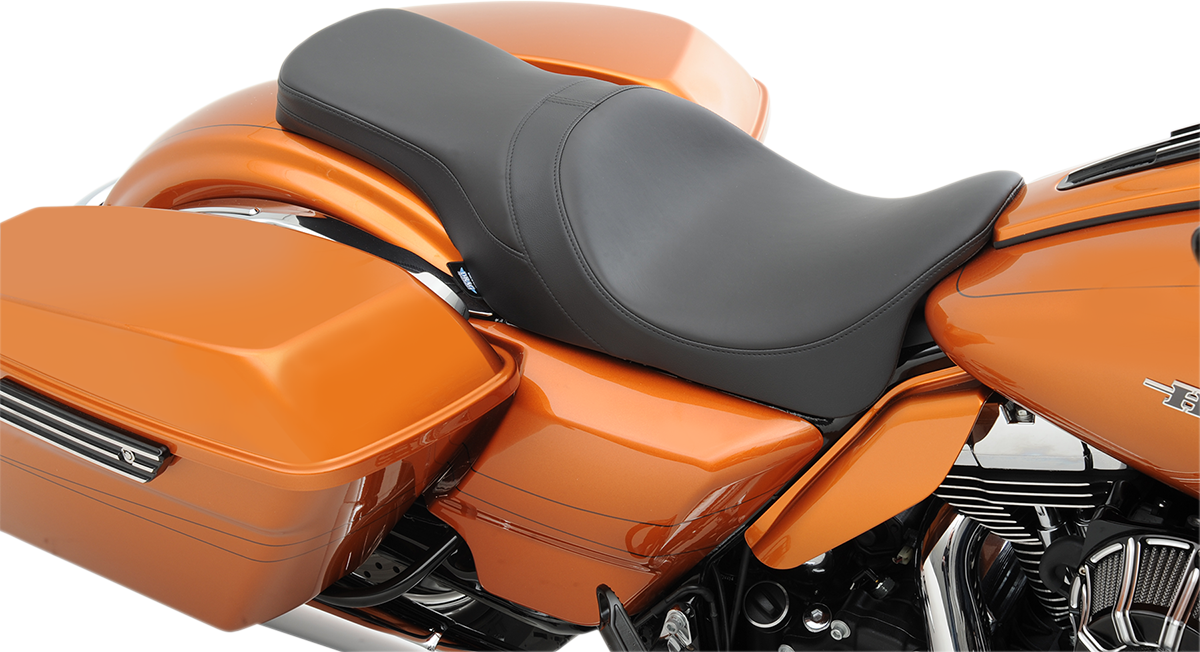 DRAG SPECIALTIES Forward Positioned Predator 2-Up Seat - Smooth - FL '08-'22 0801-1263