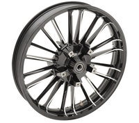 Thumbnail for Atlantic 3D Rim - Motorcycle Rim - Black Cut - Front 21X3.5 2008-Up