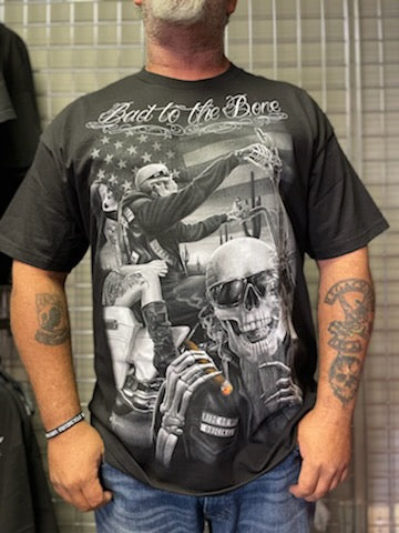 Bad To The Bone DGA Men's Motorcycle T-Shirt