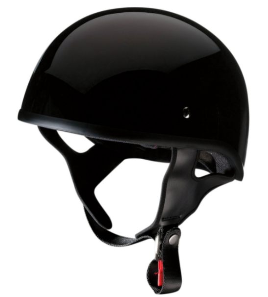 Beanie Motorcycle Helmet - Black