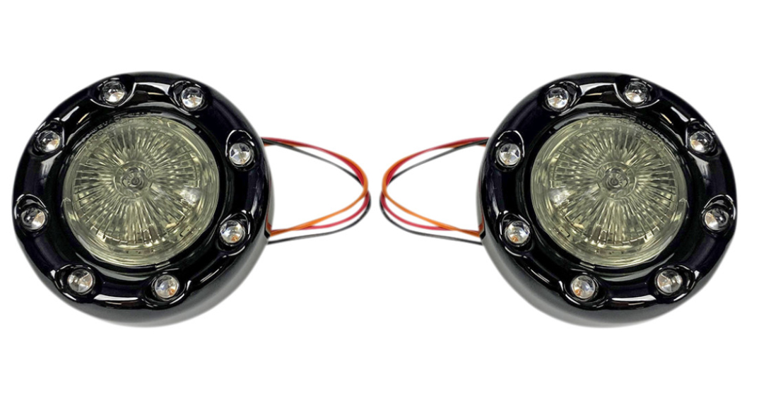 ProBEAM® Bullet Ringz™ 1157 Rear Turn Signals - Black With Smoked Lens