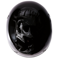 Thumbnail for Vagrant Motorcycle Helmet - FTW - Black/Gray