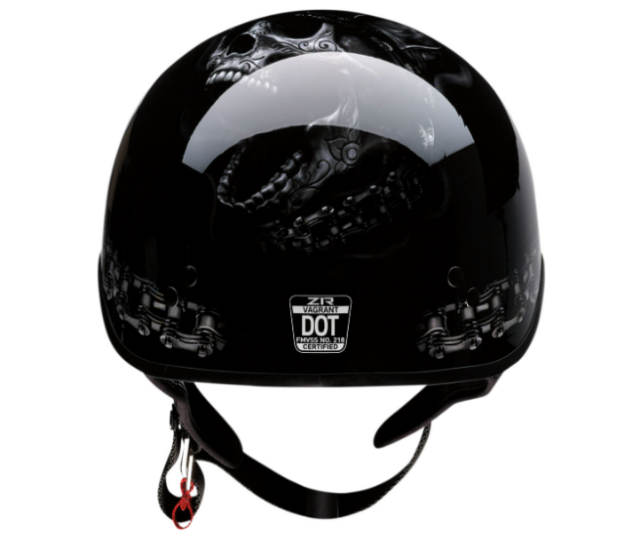 Vagrant Motorcycle Helmet - FTW - Black/Gray