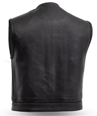 Thumbnail for Low Side Motorcycle Leather Vest