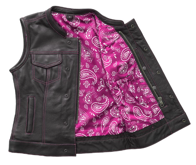 Freedom Riderz Pink Women's Motorcycle Vest