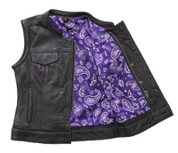 Thumbnail for Freedom Riderz Purple Women's Motorcycle Vest