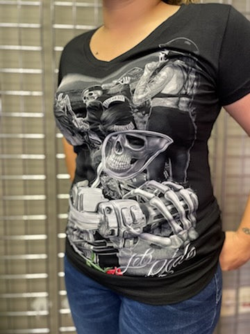Let's Ride DGA Women's Motorcycle T-Shirt