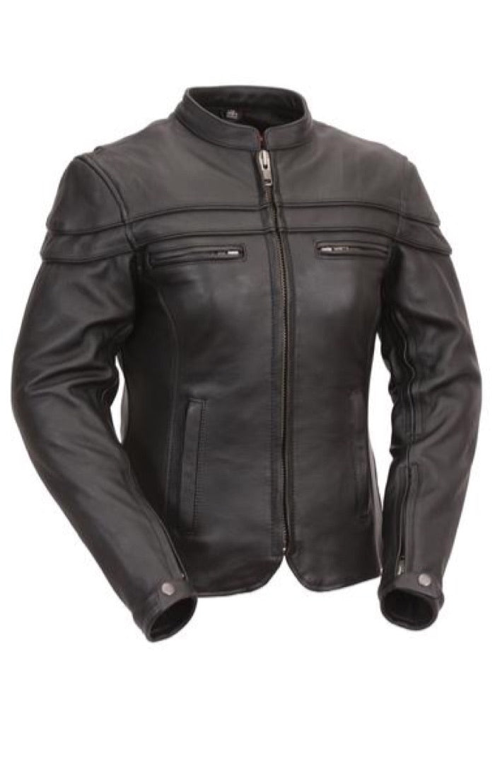 Maiden Women's Motorcycle Leather Jacket