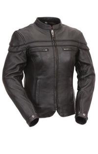 Thumbnail for Maiden Women's Motorcycle Leather Jacket