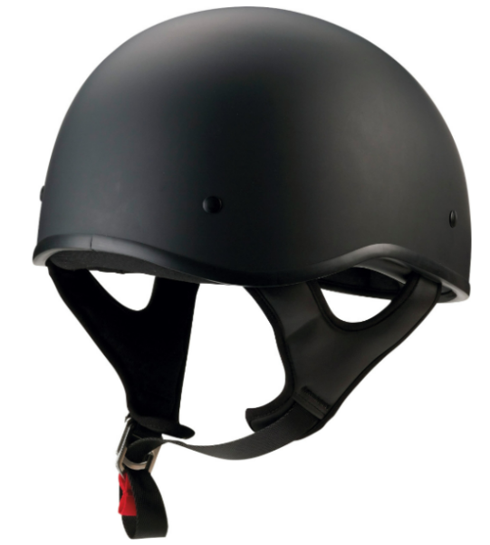 Beanie Motorcycle Helmet - Flat Matte Black