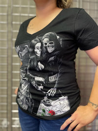 Thumbnail for Partners In Crime DGA Women's Motorcycle T-Shirt