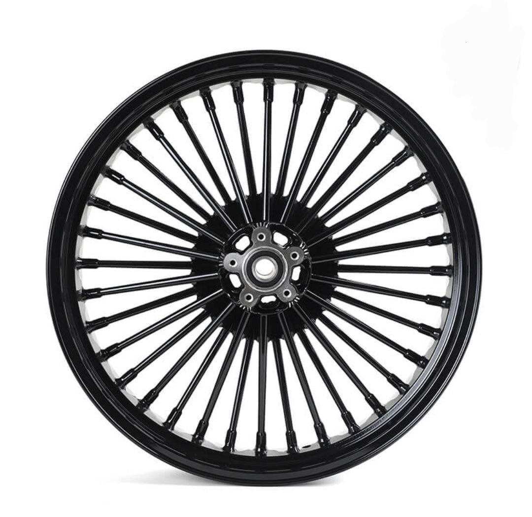 21" Black Spoke Front Wheel Rim