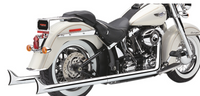 Thumbnail for True Dual Exhaust - Fishtail - '86-'06 Softail Dual Exhaust System