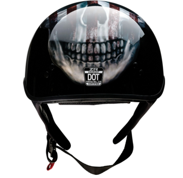 Vagrant Motorcycle Helmet - USA - Black