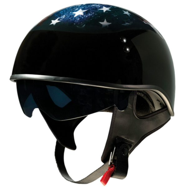 Vagrant Motorcycle Helmet - USA - Black