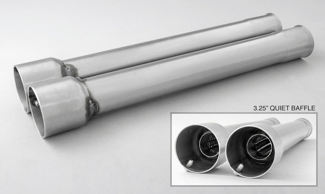 Quiet Baffle 3.25" Slip Ons